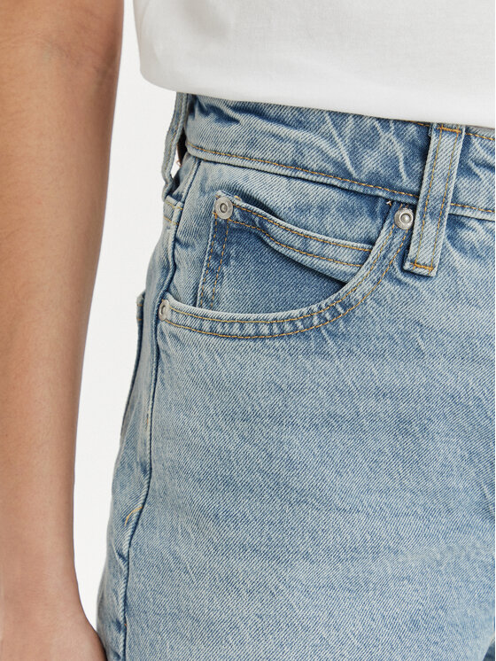 Lee Lee Szorty jeansowe Carol 112349019 Niebieski Regular Fit
