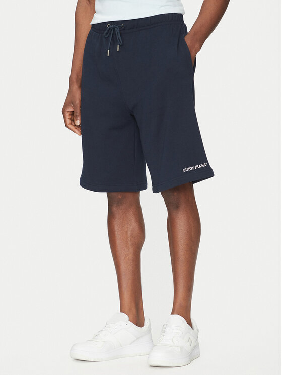 Guess Jeans Guess Jeans Sportovní kraťasy M5GD49 KCPR1 Tmavomodrá Regular Fit