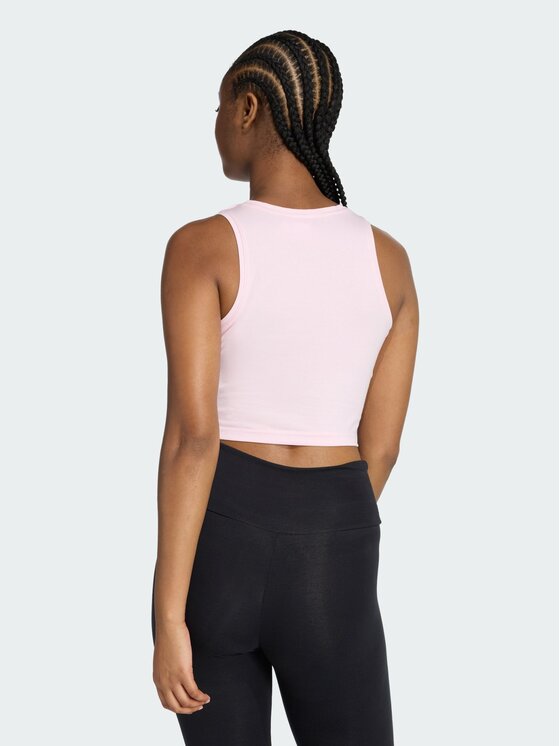 adidas adidas Top 158749 Różowy Slim Fit
