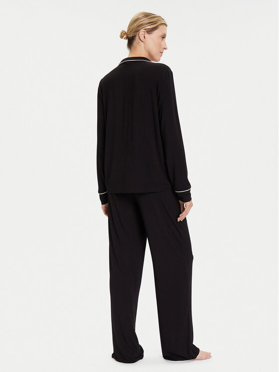 KARL LAGERFELD KARL LAGERFELD Pyjama A4W45004 Schwarz Relaxed Fit