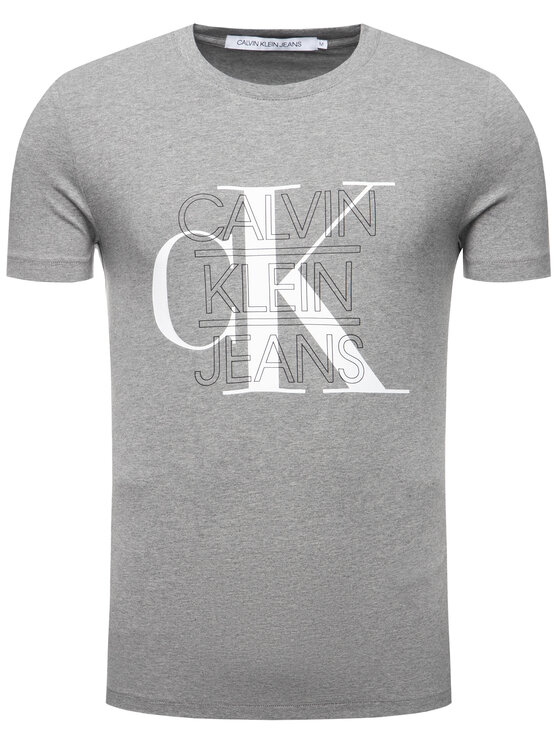 Calvin Klein Jeans Calvin Klein Jeans T-shirt Graphic J30J314229 Grigio Regular Fit