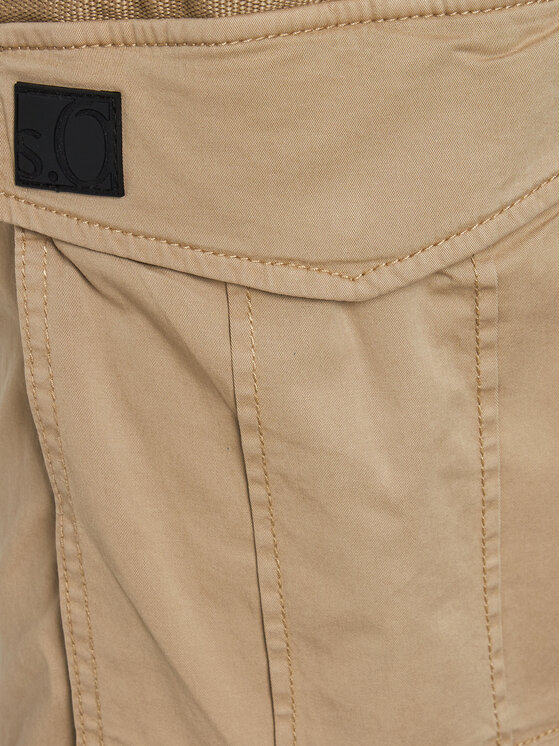 s.Oliver s.Oliver Штани з тканини 2149552 Бежевий Regular Fit