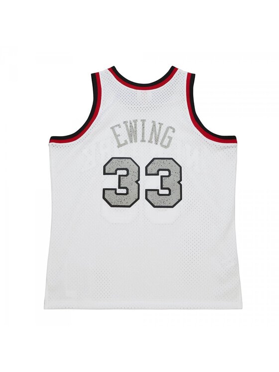 Mitchell & Ness Mitchell & Ness Tank top NBA CRACKED CEMENT SWINGMAN JERSEY KNICKS 1991 PATRICK EWING Biały Regular Fit