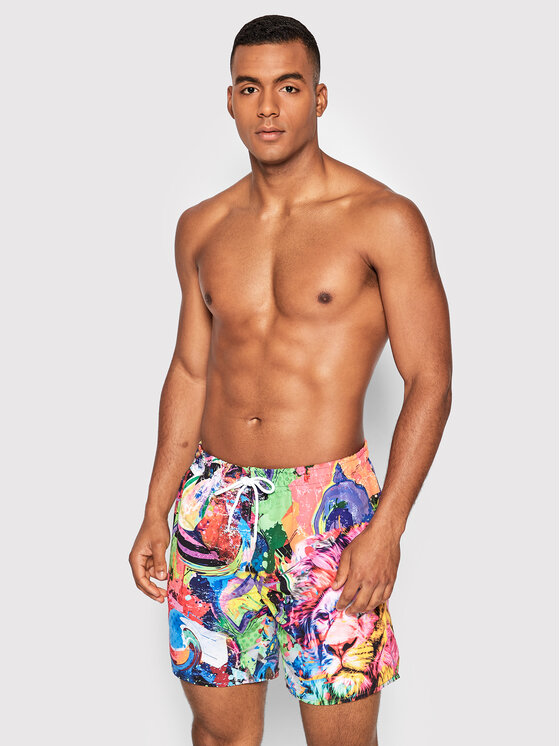 Pantaloncini da bagno Lion Multicolore Regular Fit...