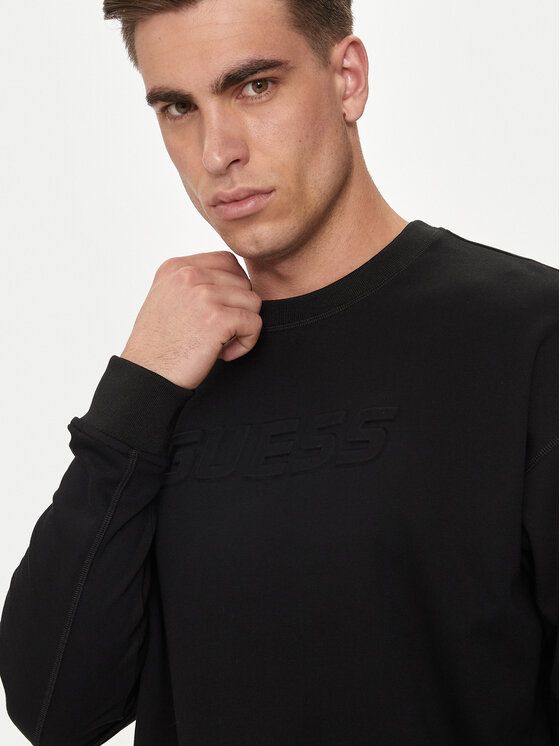 Guess Guess Sweatshirt Sheen Z4YQ06 KC3D2 Schwarz Regular Fit