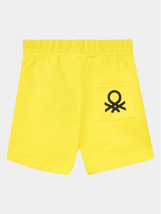 United Colors Of Benetton United Colors Of Benetton Sportske kratke hlače 3J70G900P Žuta Regular Fit