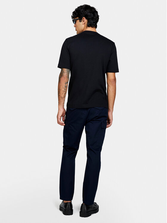 Sisley Sisley T-shirt 3I1XS103I Crna Regular Fit