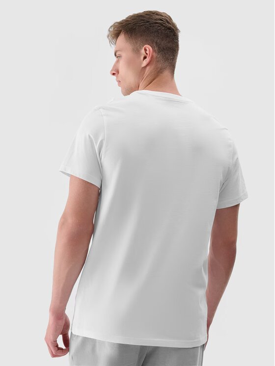 4F 4F T-shirt 4FRAW24TTSHM2301-10S Bianco Regular Fit