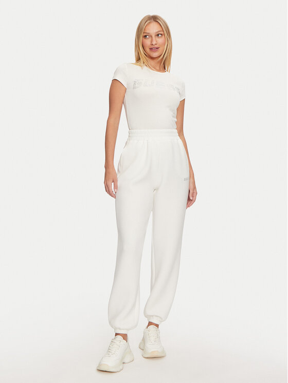 Guess Guess Teplákové nohavice Cecilia V4BB13 K7UW2 Modrá Regular Fit
