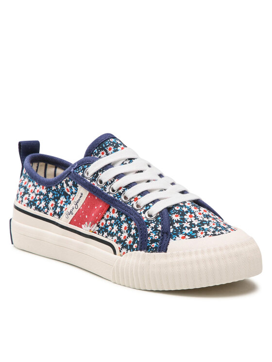 Pepe Jeans Гуменки Ottis Flower Girl PGS30541 Тъмносин