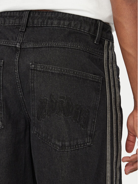 adidas adidas Džínsy Sst Denim Jeans Mid-Rise Straight Leg IB6947 Čierna Loose Fit