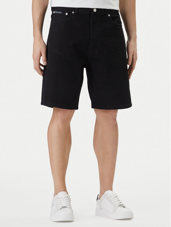 Calvin Klein Jeans Calvin Klein Jeans Džínové šortky 90's LV04RF794G Černá Slim Fit
