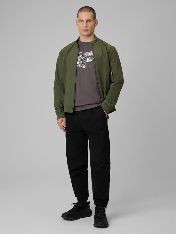 4F 4F T-Shirt CITY Szary Regular Fit