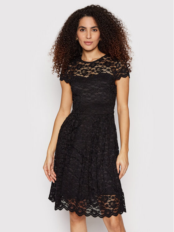 Vila Vila Coctailkleid Kalila 14067460 Schwarz Regular Fit