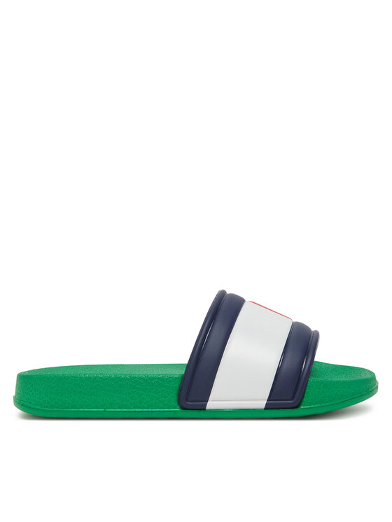 Tommy Hilfiger Tommy Hilfiger Шльопанці T3X0-33915-1172 Зелений
