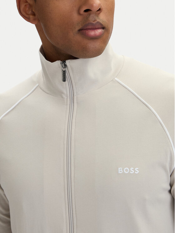 BOSS BOSS Bluza Mix&Match 50515307 Beżowy jasny Regular Fit