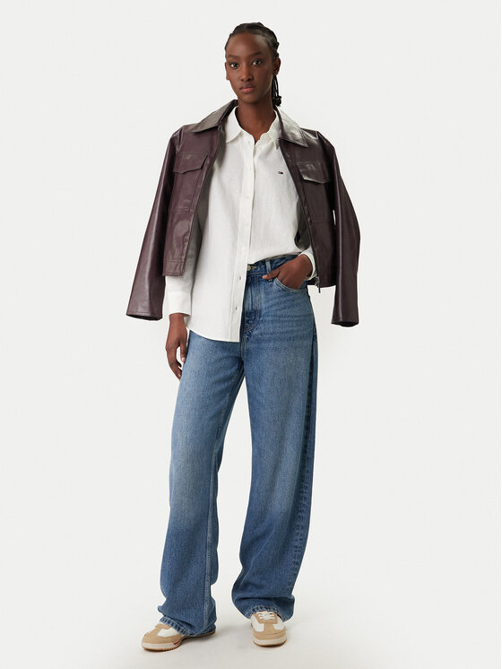 Tommy Jeans Tommy Jeans Риза DW0DW22209 Бял Relaxed Fit