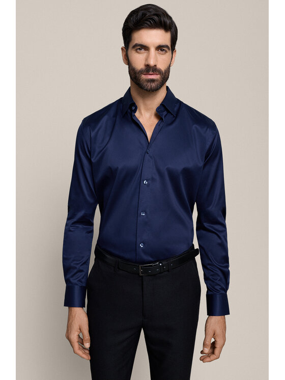 Lancerto Lancerto Koszula Gaia KO073226000015 Granatowy Regular Fit