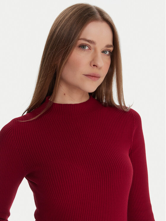 Kontatto Kontatto Rollkragenpullover 3M0816C Rot Regular Fit