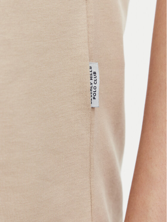 Beverly Hills Polo Club Beverly Hills Polo Club T-särk P-SS26W-TS516518 Beež Regular Fit