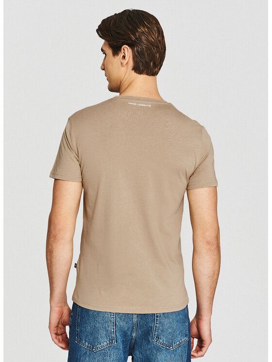 Pako Lorente Pako Lorente T-Shirt P26SF-TT-001 Beżowy Regular Fit