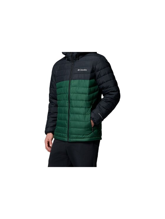 Columbia Columbia Kurtka przejściowa Powder Lite II Hooded Jacket 2086944376 Zielony Regular Fit