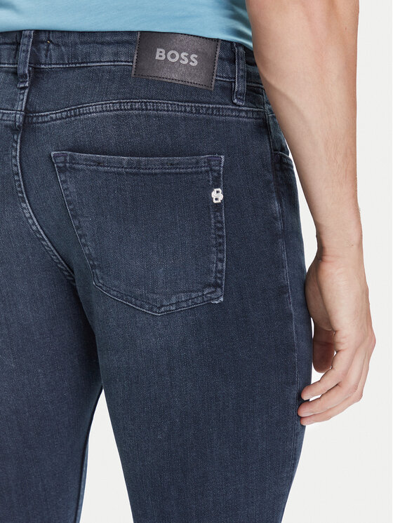 BOSS BOSS Jeans hlače H-Delaware 50544924 Mornarsko modra Slim Fit