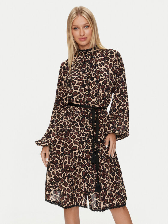 REPLAY Replay Ежедневна рокля W9113 .000.74994 Кафяв Loose Fit