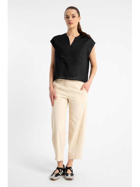 CLICK CLICK Παντελόνι υφασμάτινο 30-351 Μπεζ Regular Fit