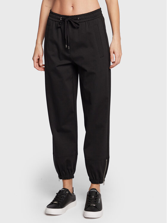 Marc O'Polo Spodnji del trenirke M09 4119 10405 Črna Loose Fit