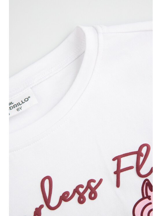 Coccodrillo Coccodrillo Longsleeve WC6143102GGK-001 Biały Regular Fit