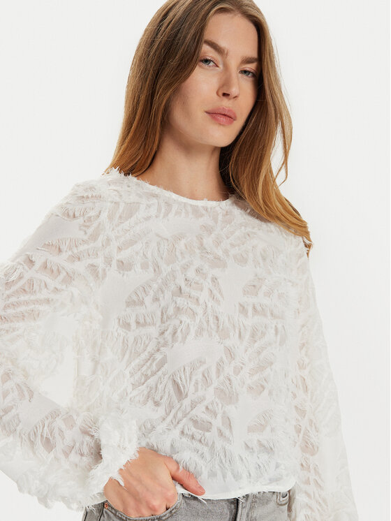 Gina Tricot Gina Tricot Bluse 23424 Weiß Regular Fit