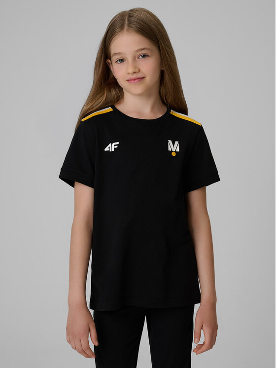 4F 4F T-Shirt MOTOSPORTS 2026 Czarny Regular Fit