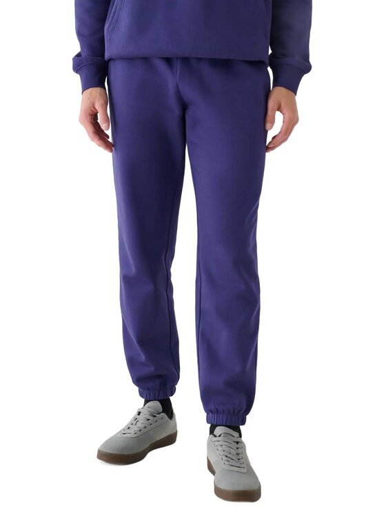 4F 4F Spodnie dresowe 4FWMM00TTROM1140-31S Niebieski Regular Fit