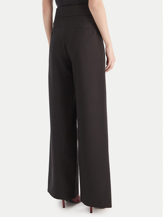 Maryley Maryley Spodnie materiałowe 25IB680/M17 Czarny Regular Fit