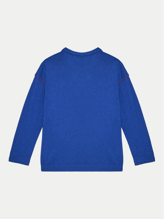 United Colors Of Benetton United Colors Of Benetton Pulover 1041H1025 Modra Regular Fit