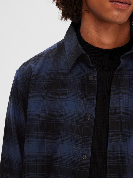 Selected Homme Selected Homme Košulja 16091358 Tamnoplava Slim Fit