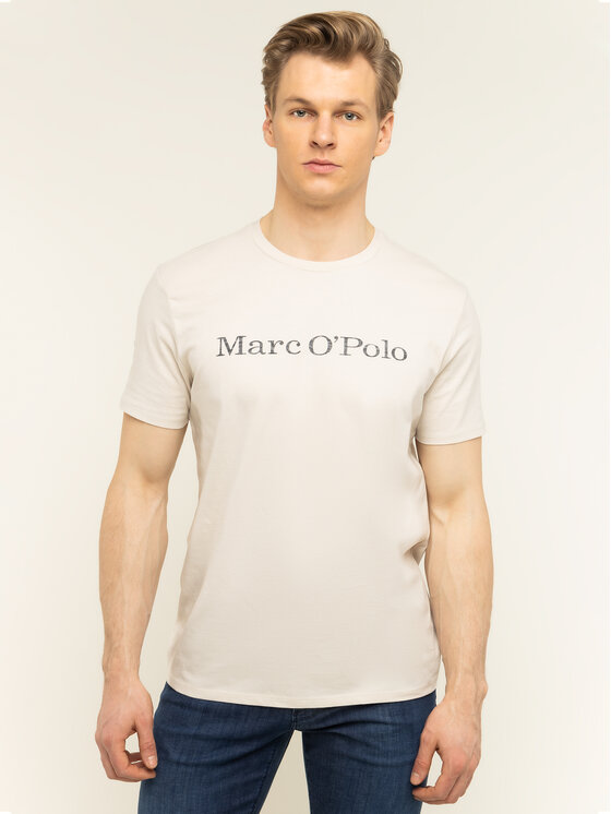Marc O'Polo Marc O'Polo Póló 021 2220 51230 Bézs Regular Fit