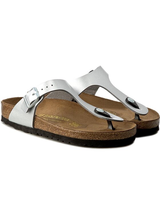 Birkenstock Birkenstock Japonki Gizeh 0043851 Srebrny