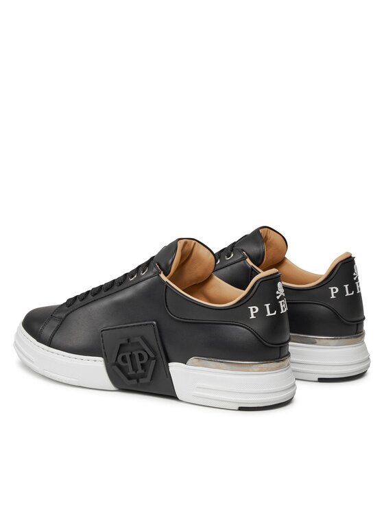 スニーカー Philipp Plein Phantom Kick$ Lo-Top Sneakers In White Leather Lo-Top Leather Sneakers Phantom Kick$ | Philipp Plein