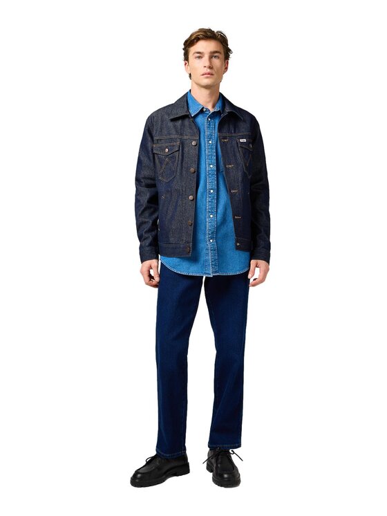 Wrangler Wrangler Giacca di jeans 112362391 Blu scuro Regular Fit