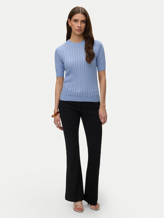 Vero Moda Vero Moda Sweter Morena 10321893 Błękitny Slim Fit