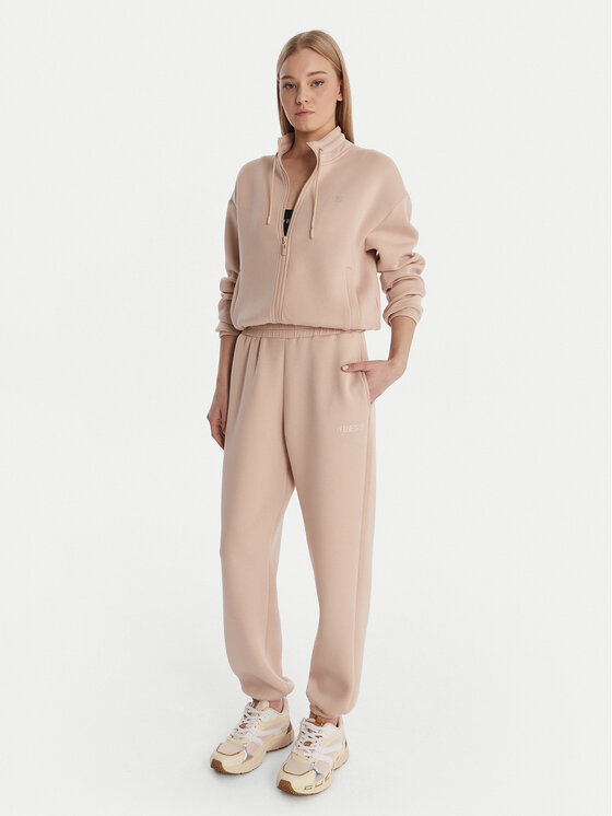 Guess Guess Riidest püksid 169841 Beež Slim Fit