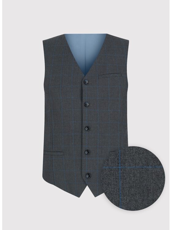 Pako Lorente Pako Lorente Kamizelka P24WF-8X-013-S-S Szary Slim Fit