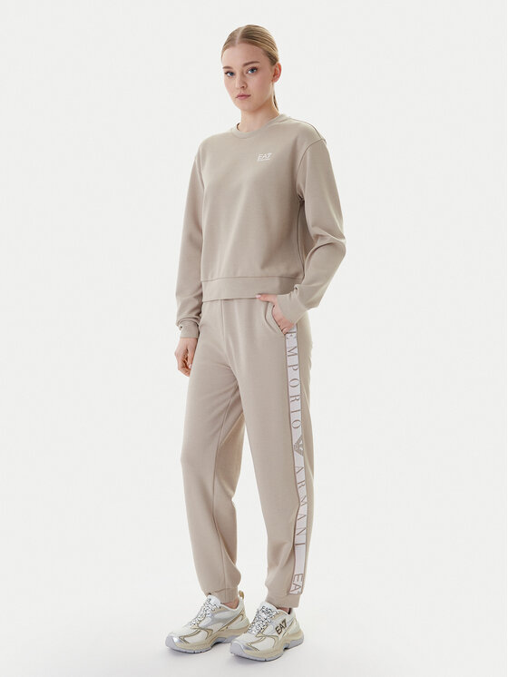 EA7 Emporio Armani EA7 Emporio Armani Trenerka 7W001157 AF12501 U6225 Bež Regular Fit
