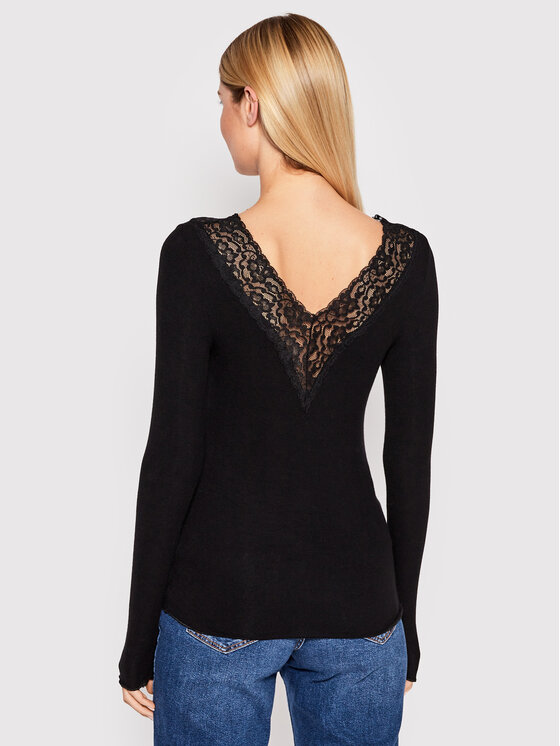 Pieces Pieces Bluse Siri 17095374 Schwarz Tight Fit