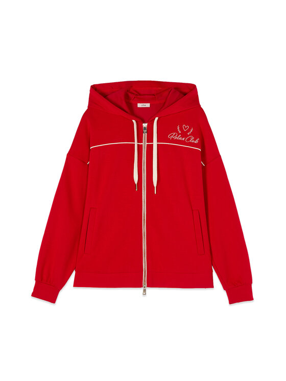 Oltre Oltre Felpa G826J004474N016 Rosso Regular Fit