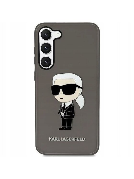 Etui na telefon KARL LAGERFELD, Czarne, Ikonik Karl