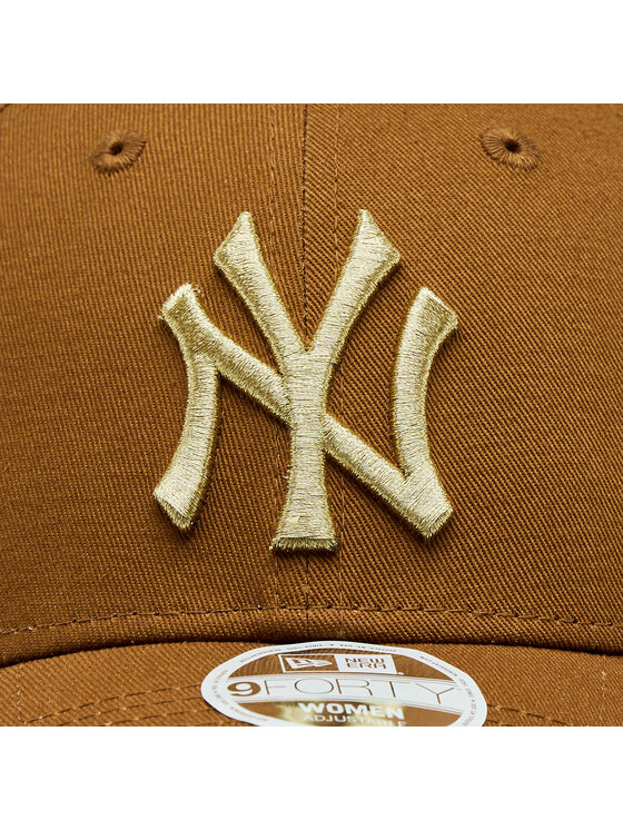 Caps - New Era Metallic Badge 940 New York Yankees (brown)