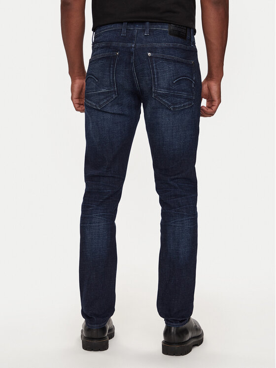 G-STAR G-Star Raw Jeansy Revend FWD D20071-C051 Granatowy Skinny Fit